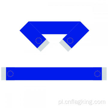 Szalik z flagą Unii Europejskiej Szalik dla drużyny piłkarskiej Szalik dla fanów piłki nożnej 15*150 cm